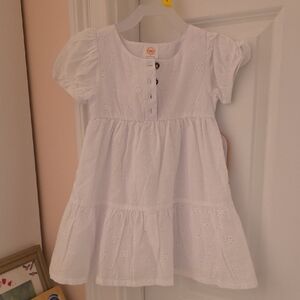 Wonder Nation White Eyelet Toddler Dress